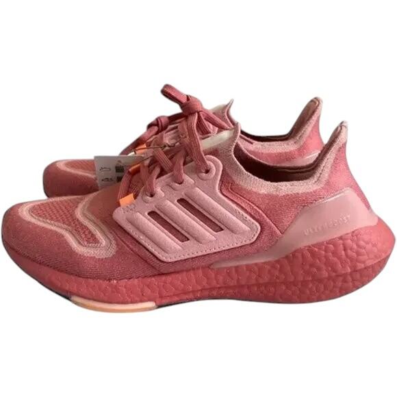 Adidas Ultraboost 22 Mauve/Orange Running Sneakers , US7 - Picture 2 of 13